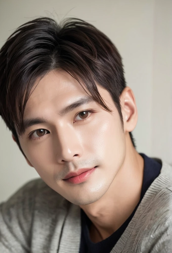 A handsome man who likes gay men、Face forward、Face forward