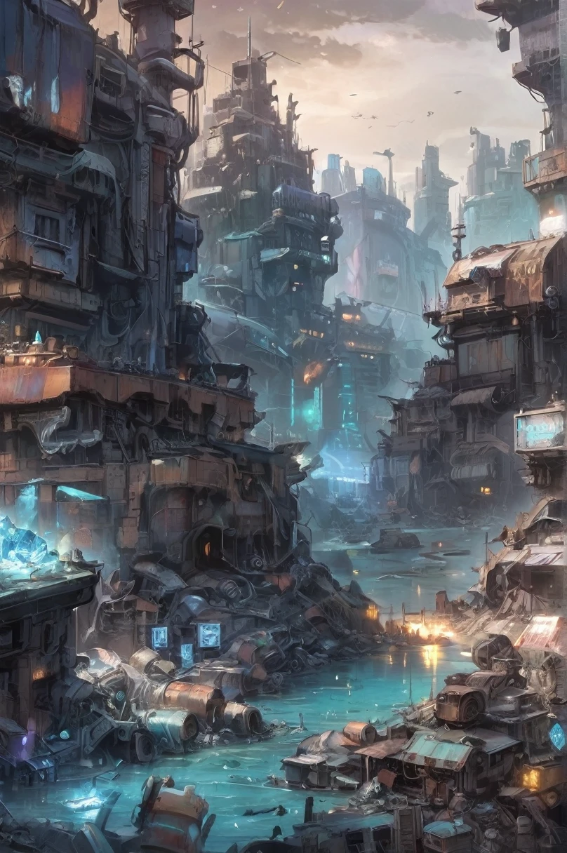 Garbage World, fantasy, Arctic Ice