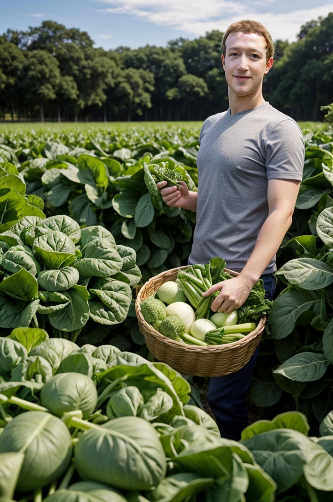 Mark Zuckerberg is selling vegetables