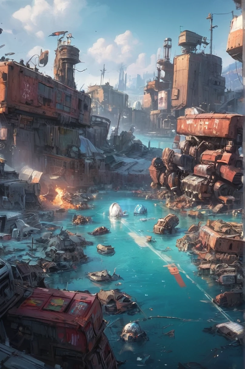 Garbage World, fantasy, Arctic Ice