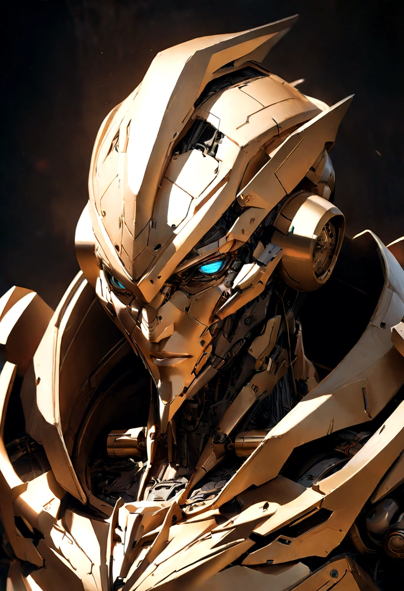 sharpened man in white and gold hooded armor, detailed portrait of a cyborg, close-up portrait of cyborg, portrait of a futuristic robot, male cyborg military commander, attractive science fiction face, masculine appearance, portrait of cyborg, portrait of a cyborg, cyborg portrait, portrait of a cyborg cyberpunk, male cyborg, in metallic red futuristic armor, olpntng style, Portrait of the gynoid robot Samus in Wasteland, perfect composition, beautiful detailed intricate insanely detailed octane render Tendências no ArtStation, 8k art photography, photorrealistic concept art, soft natural volumetric cinematic perfect light, Bright dark, rewarded photography, work of art, oil on canvas, perfect composition, beautiful detailed intricate insanely detailed octane render Tendências no ArtStation, 8k art photography, photorrealistic concept art, soft natural volumetric cinematic perfect light, darkness background