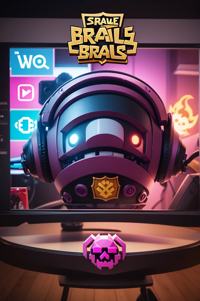 create an image for my brawl stars YouTube gaming channel, my name Seth of chaos