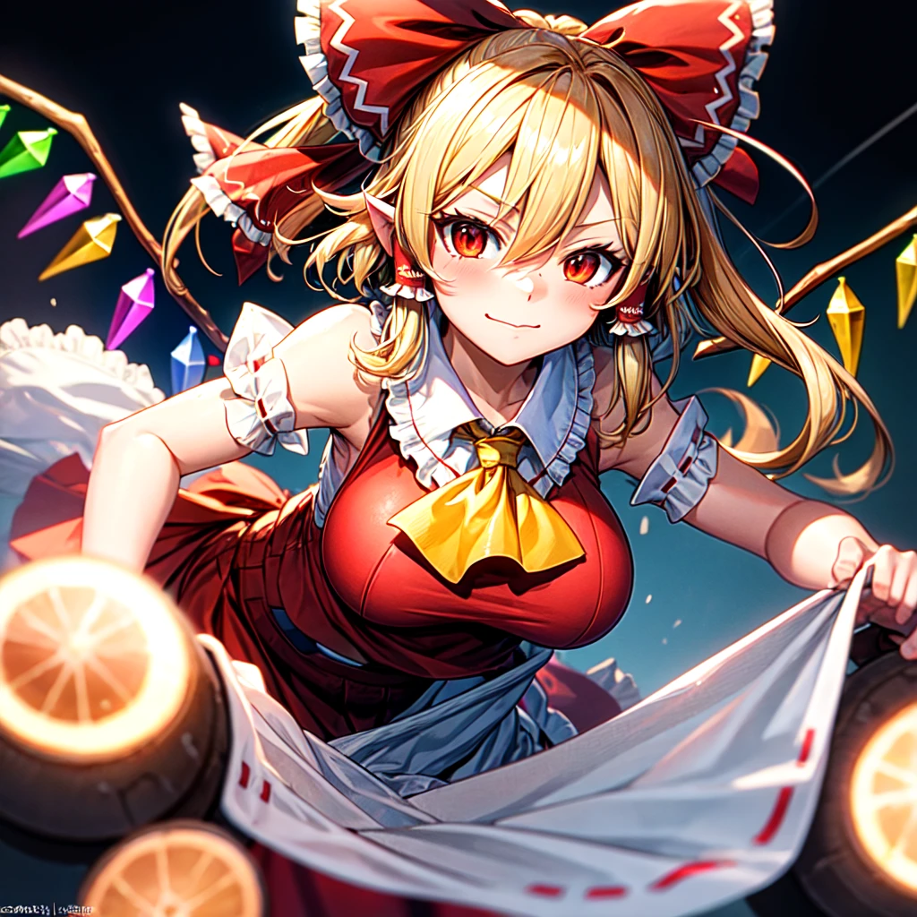 Flandre Reimu Big Breasts lure Succubus Man Hunt to close range Brat