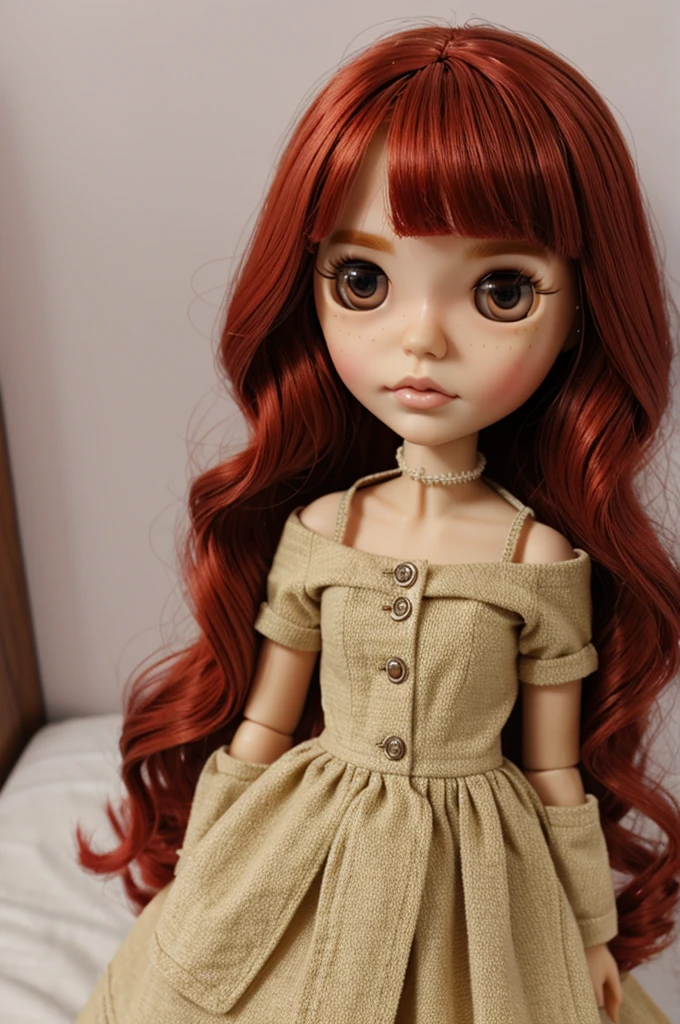 blythe doll red hair