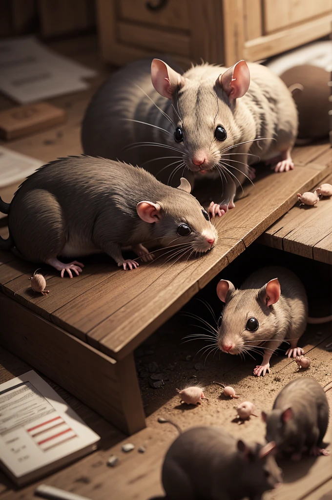 Rats eating rats