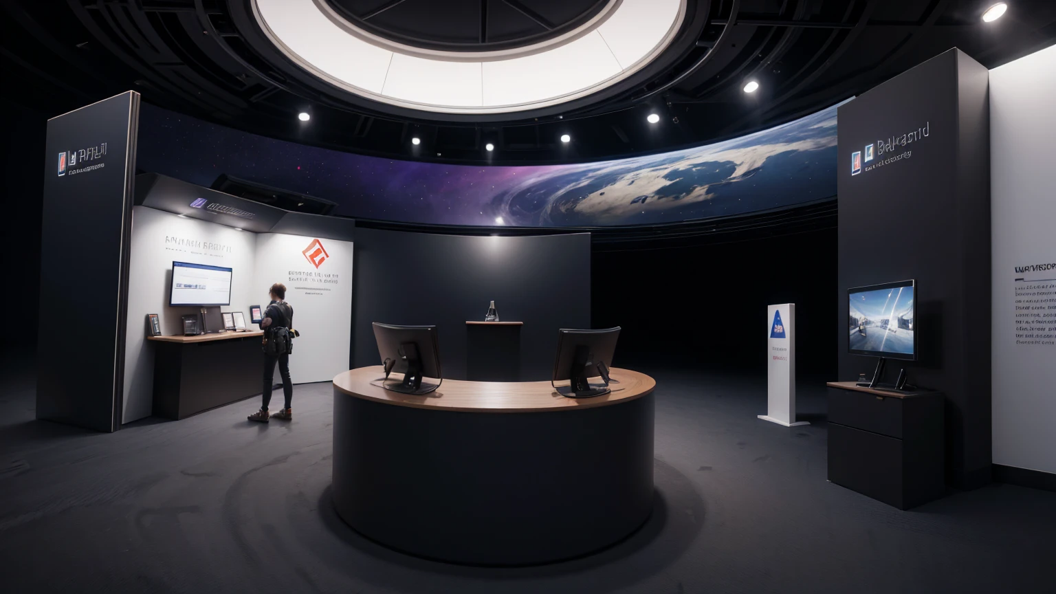 Metaverse Exhibition

Companies set up booths in a metaverse space to showcase the latest technologies and projects.
Participants navigate through the virtual space and visit each booth.