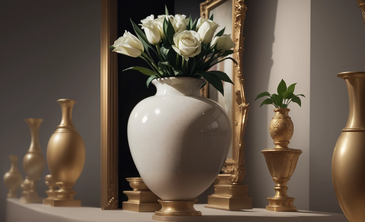 close up of expensive vase in a museum