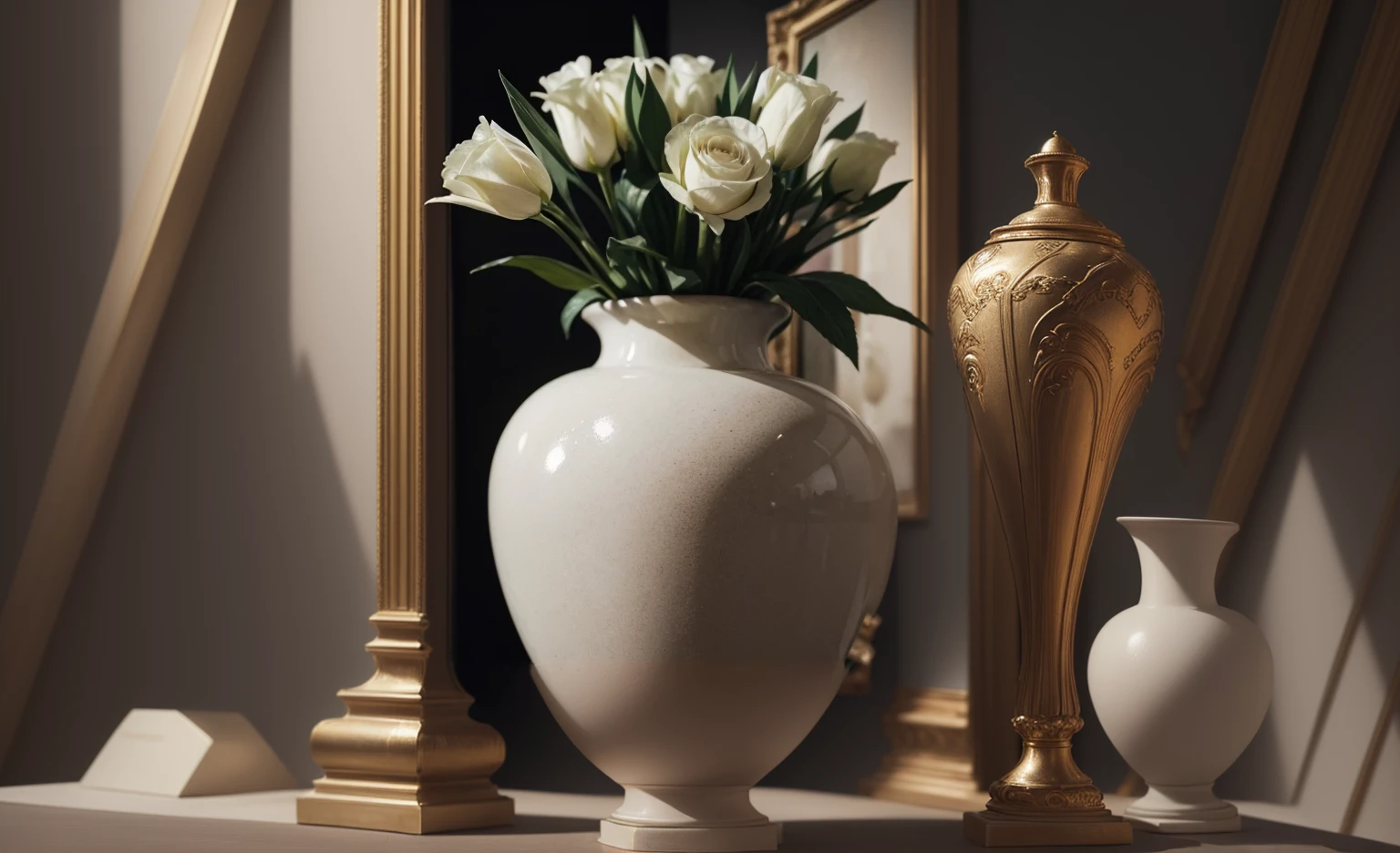 close up of expensive vase in a museum