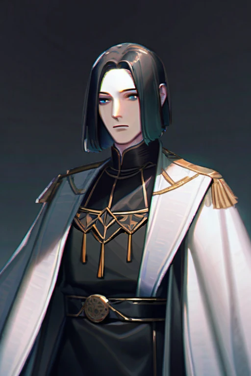 ((Лучшее качество)), ((шедевр)), (подробный), Anime guy in black, with two