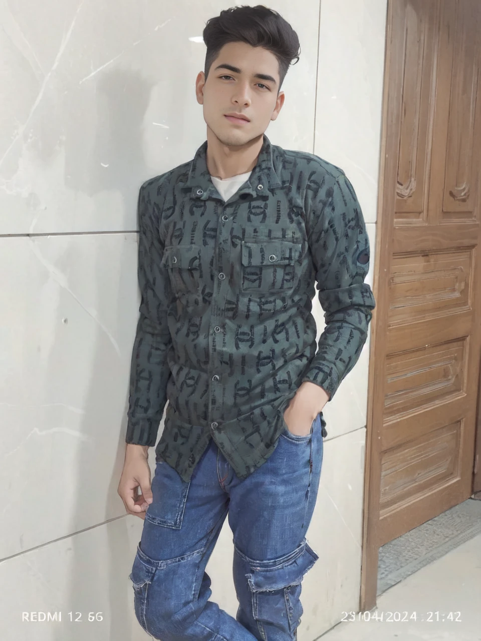 handsome men , office room