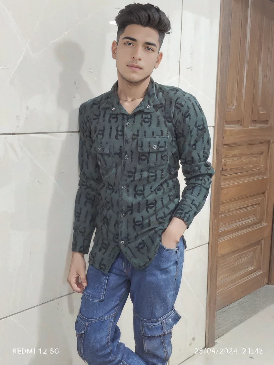 handsome men , office room