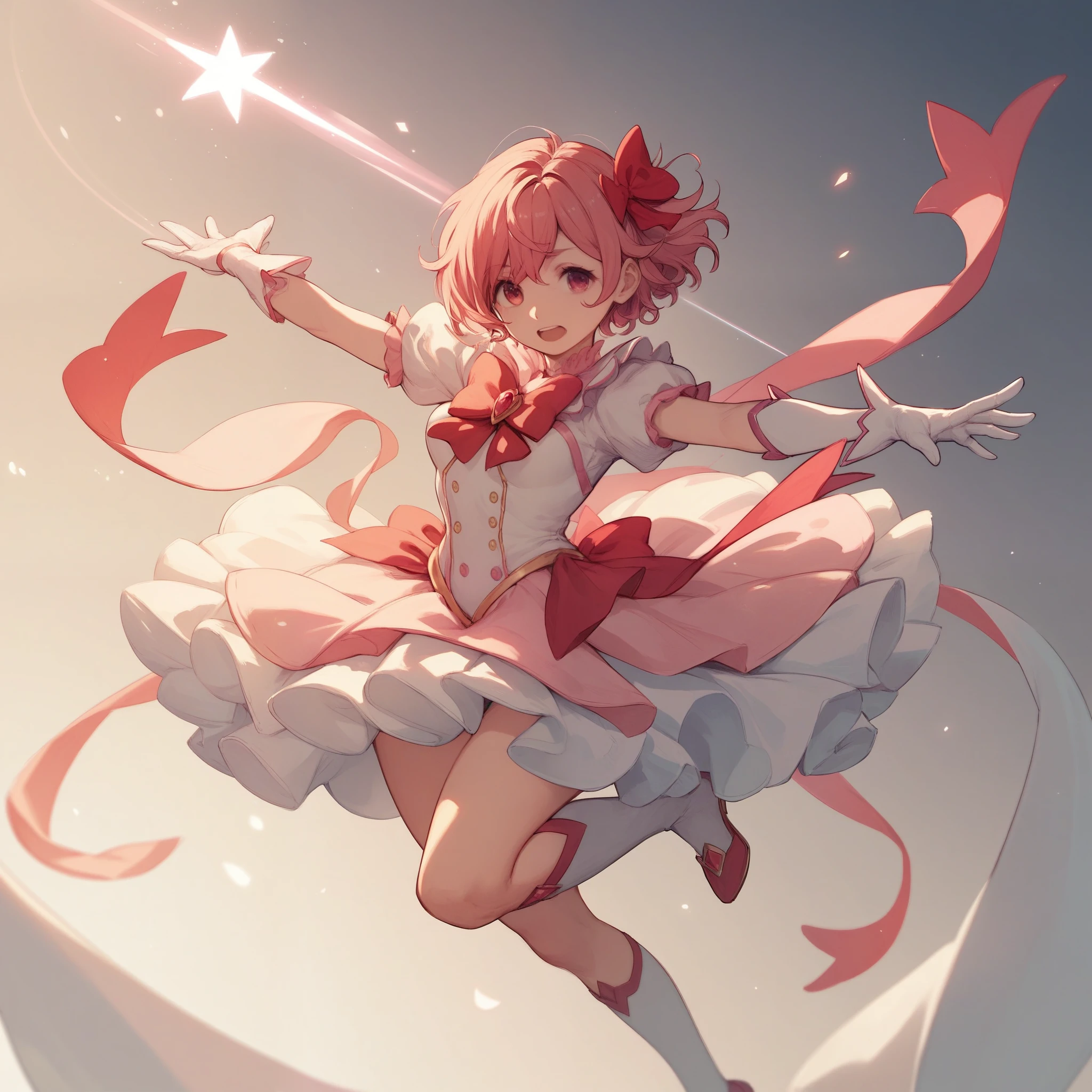 Magical Girl Madoka Madoka God Form Magic Wand Magic Enchantment Magic Attack