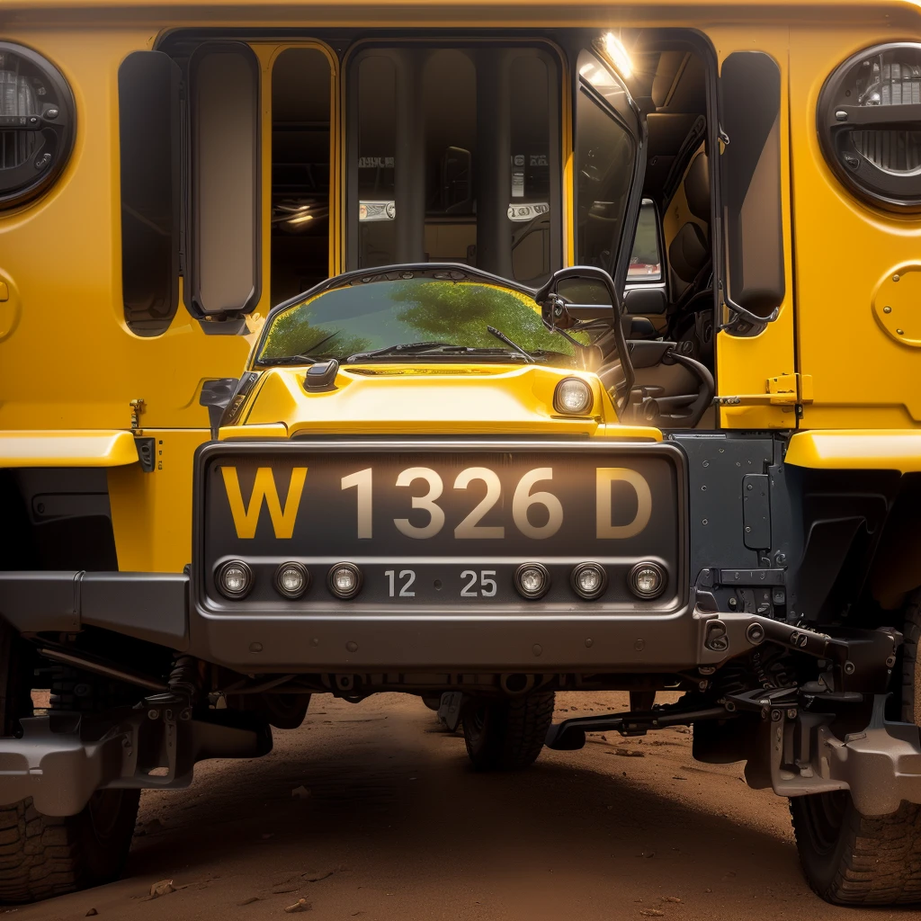 there is a yellow jeep with a license plate W 1326 D on it, full plate, 1128x191 resolution, jeep in background, jeep, 5d mk2, jeep wrangler, masterpiece w 1024, high definition detail, 16k 3d, beginner, ultra definition, mahindra thar, vertical orientation w 832, vehicle photography