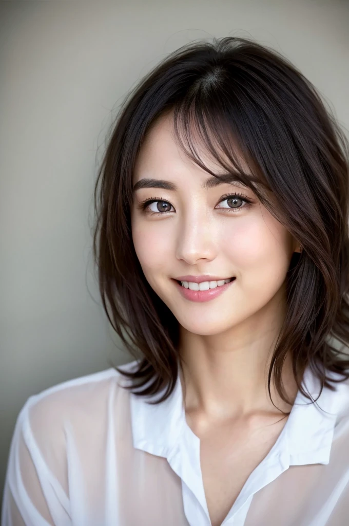 You are a professional photographer。future、Beautiful Eyes、 ((Highest quality)), Clear contours, Woman with beautiful face, (((One Girl,alone))), ((Beautiful Eyes)), Sex Appeal,Albedo and Specular Maps、Accurate simulation of lightweight material interactions、Light Smile、perfect body,Thighs、Short Hair、Open shirt