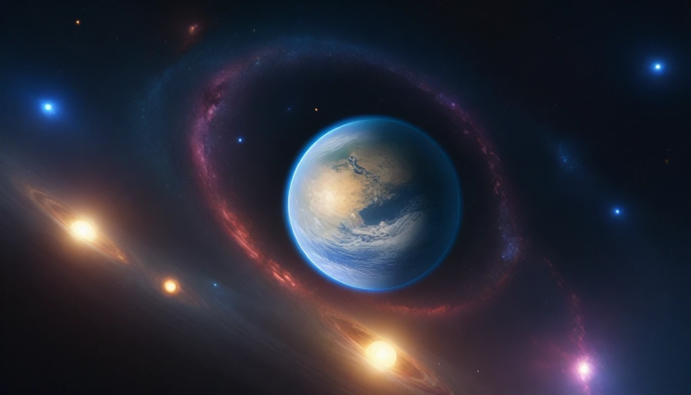 ((best quality)), ((masterpiece)), (detailed),Rose flower center、universe創造、masterpiece, 最high quality, high quality, Very detailed CG unity 8k wallpaper, Depth of written boundary, High resolution,,Realistic,Very detailed, Complex, High detail, universe, space, Milky Way, planet, astronomy, universe, Celestial Bodiesの, nebula, solar system, universe線, Supernova, deep space, Celestial Bodies