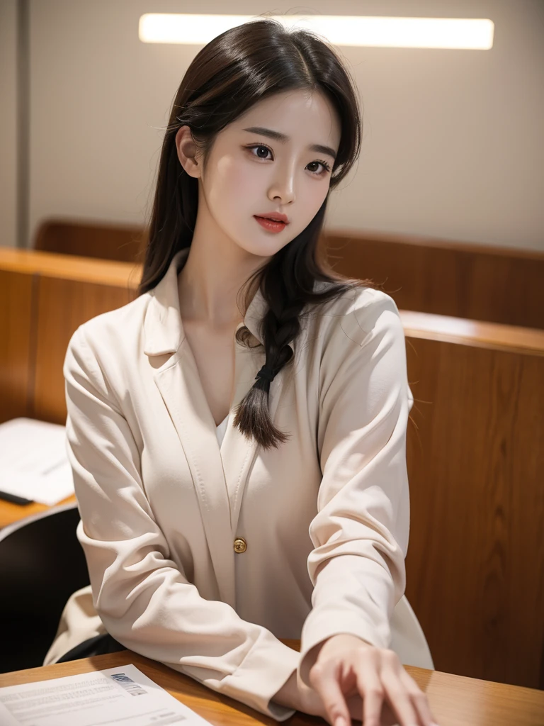 Liu Yifei,Dressed up as the president of a major company