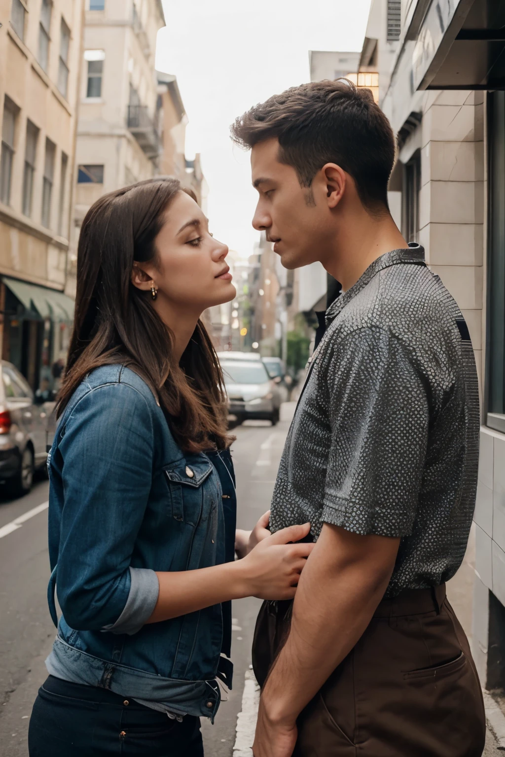 A person listening to someone 
