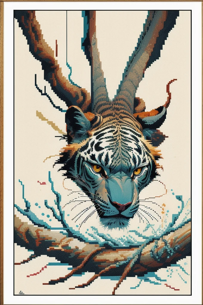 cross stitch pattern, pixelart