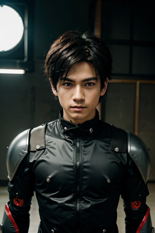 create image anime boy ninja robot 