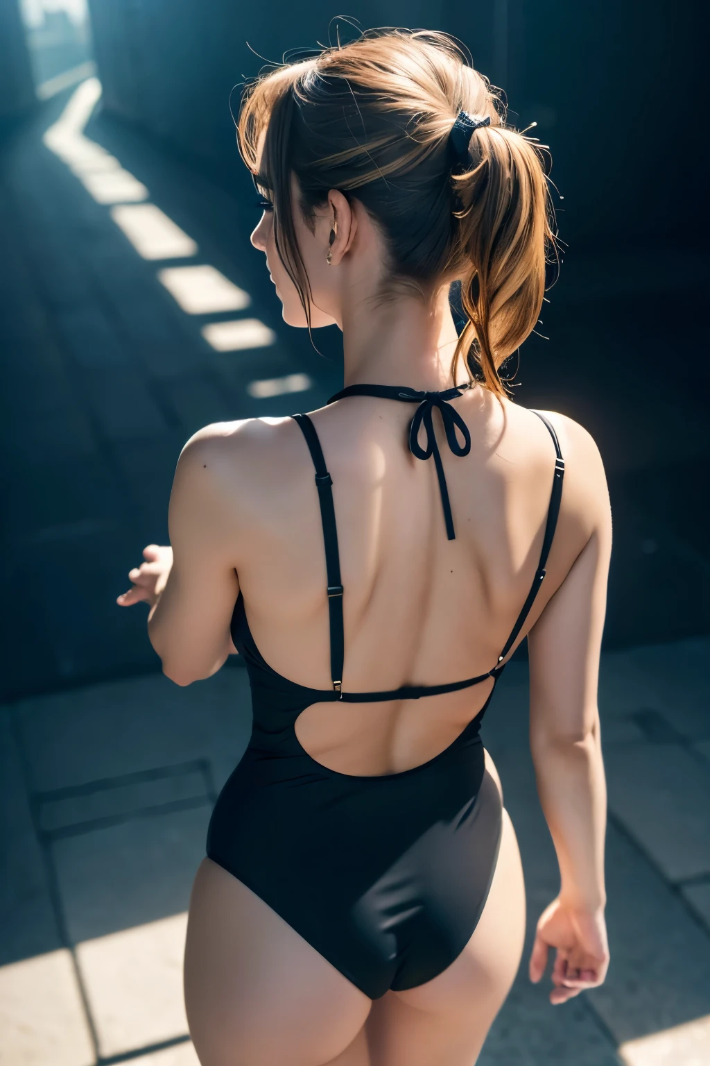 Close-up of a woman with a ponytail and a black dress, Emma Watson wearing fancy fish, Emma Watson, photo of Emma Watson in swimsuit, Emma Watson wearing a swimsuit, Emma!! Watson!!, photo of Emma Watson, of Emma Watson, Emma Watson as driada, face of Emma Watson, Emma Watson as blond aphrodite, clear portrait of Emma Watson, {{{{{{{(masterpiece, .CGI:1.4),(8K raw photo, best quality, masterpiece:1.2) super detailed official art,photorealistic:1.37, (outstanding, professional),masterpiece,best quality,ultra detailed,highres,high-resolution,4K,4Kportrait,8K,8Kportrait,unity8Kwallpaper,extremely detailed CG,realistic,RAW photo,real person,portrait photography,photorealistic,shiny skin,detailed skin,(((dynamic angle full body
and dynamic angle wide shot
and dynamic angle close-up
and dynamic angle upper body
and dynamic angle from above
and dynamic angle from behind
and dynamic angle from below
))),{{{{supermodel }}}},{{{{Photorealistic:1.4}}}}, beautiful detailed, highly detailed eyes and face, beautiful detailed eyes, ridiculous, incredibly ridiculous, super detailed, high resolution, highly detailed, top quality, masterpiece, illustration, highly detailed, CG, unified, 8K wallpaper, amazing, fine detail, masterpiece, top quality, highly detailed CG unified 8K wallpaper, face light, movie lighting,surrealistic female portrait, magic lights, 32K resolution, action poses, realistic photography, dynamic lighting, art station, volume lighting, highly detailed face, awarded, shadows}}}}}}}