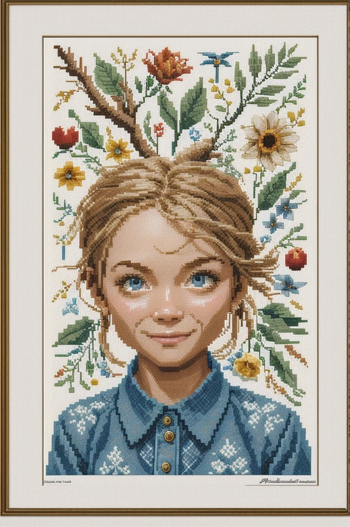 cross stitch pattern, pixelart