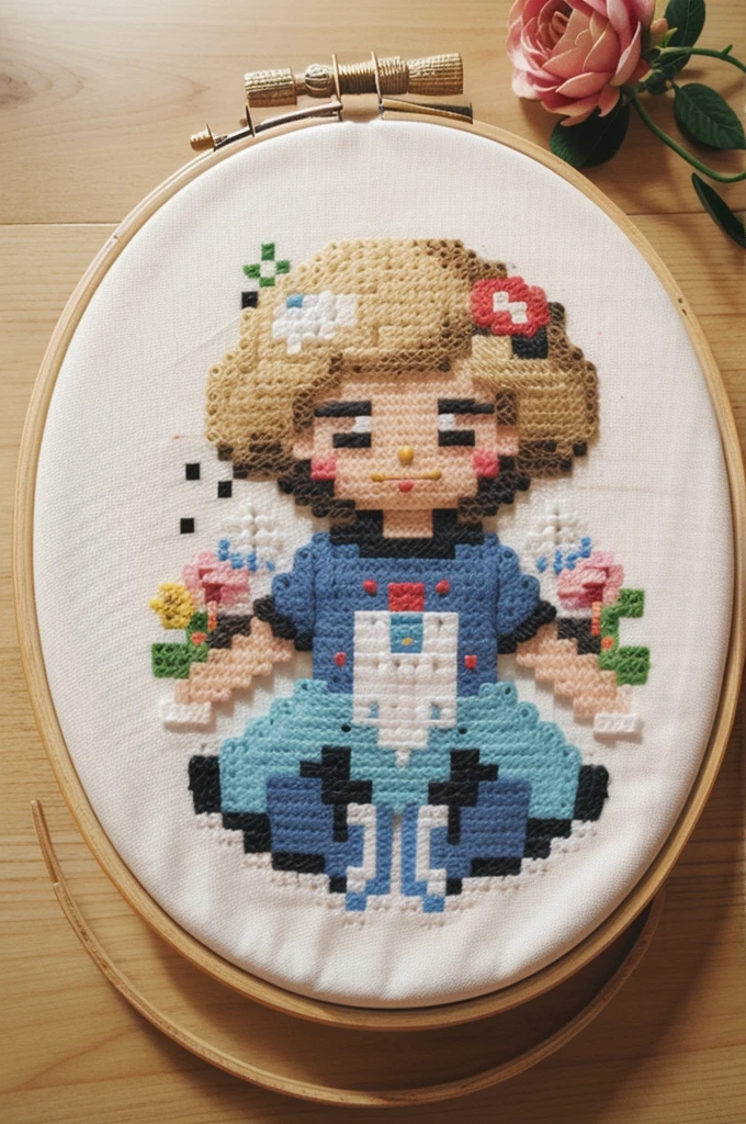 cross stitch pattern, pixelart
