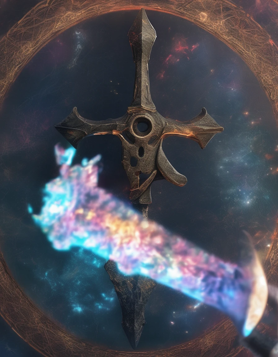 Hammer,
bioluminescent, fabulous, magical radiance, Concept art, depth of field, realistic, cinematic lighting, soft shadows, asymmetrical fractal, colorful, vivid colors, volumetric lighting, wind, particles, ral-crztlgls of a (Battle Axe:1.2) , in a Elder Scrolls setting, 50s Art, Selective focus,