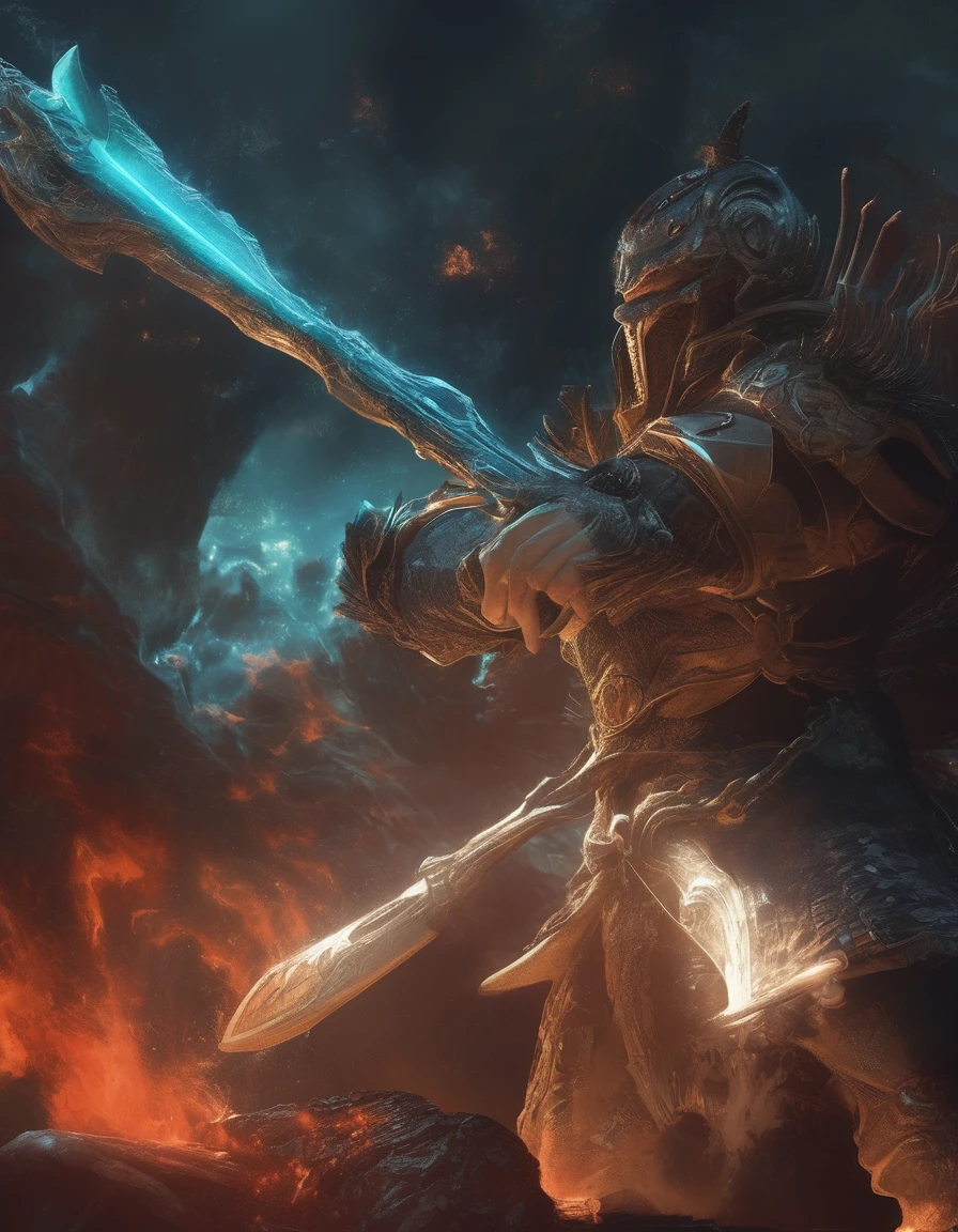Hammer,
bioluminescent, fabulous, magical radiance, Concept art, depth of field, realistic, cinematic lighting, soft shadows, asymmetrical fractal, colorful, vivid colors, volumetric lighting, wind, particles, ral-crztlgls of a (Battle Axe:1.2) , in a Elder Scrolls setting, 50s Art, Selective focus,