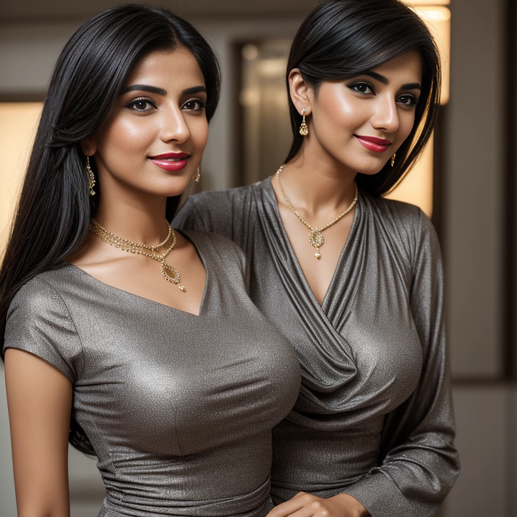 Best quality, masterpiece, high_res, Pakistani girl, hair decoration, necklace, jewelry, beautiful detailed face, gray eyes, red full lips, big smile, face makeup, black hair,
Short Hair, International Fashion, airhostess beautiful girl with sexy airhostess dress,Tight Dress, Full Body Detailed, Europe Effect, Multiplicity, Realistic Photos, Edge Lighting, Two-Tone Lighting, (High Detail Skin: 1.2), 8K UHD, DSLR, Soft Lighting, High Quality, Volumetric Lighting, Candid, Photography, High Resolution, 4K, 8K, Bokeh, Ridiculous, biggest breasts,