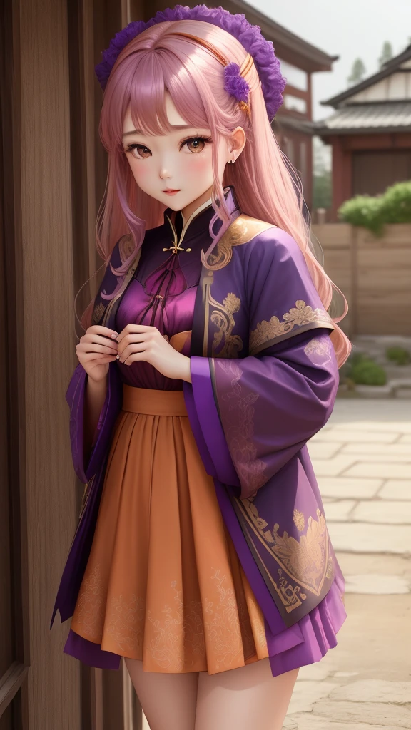 girl, Red Cliff、amber, , Medium pale purple, Luxurious fabrics, Jitter, Profound,View Lucki Violet&#39;s