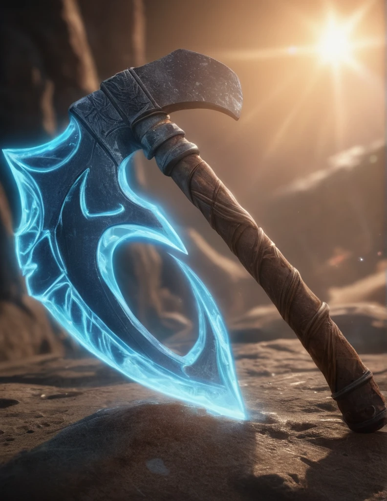 Hammer,
bioluminescent, fabulous, magical radiance, Concept art, depth of field, realistic, cinematic lighting, soft shadows, asymmetrical fractal, colorful, vivid colors, volumetric lighting, wind, particles, ral-crztlgls of a (Battle Axe:1.2) , in a Elder Scrolls setting, 50s Art, Selective focus, 