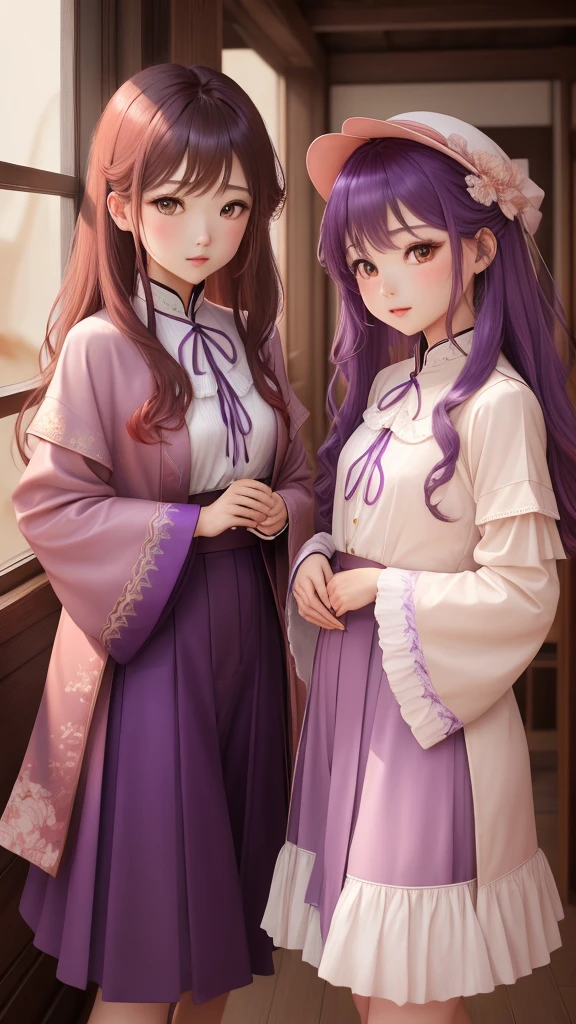 girl, Red Cliff、amber, , Medium pale purple, Luxurious fabrics, Jitter, Profound,View Lucki Violet's