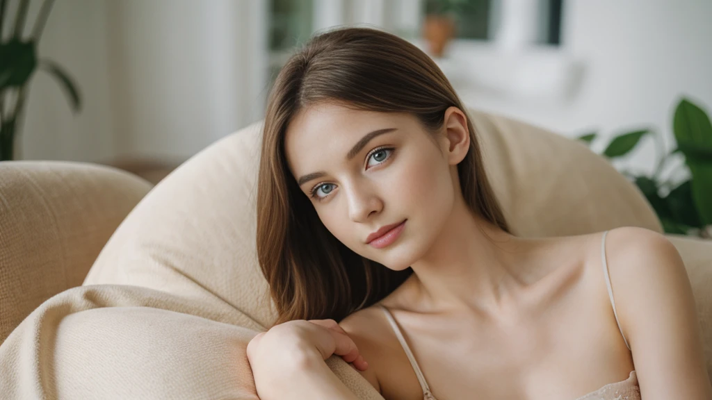 8K,Ultra-clear,exquisite,lifelike,photography,an icelandic woman with beautiful delicate eyes, Beautiful and delicate lips, Extremely detailed face and skin, Pale skin,20 years old,Exquisite three-dimensional facial features,grace,A faint smile,Wearing a red silk dress,Smooth texture clothing fabric,chest circumference:d,Big breasts,20 years old,young and energetic,Sitting on the living room sofa,Aesthetic,Exquisite facial features,Ultra-clear,beautiful eyes,Natural eyes,Natural expression,Beautiful and delicate lips, Extremely detailed Beautiful photography, Long eyelashes, Good anatomy, Practical skin texture, delicate eyes, professional, 4K, Wide-angle lens, Optical depth of Field, Kodak Vision Color, Perfectly proportioned body, Extremely detailed, ultra-photoPractical, Practical, Post-Processing, Maximum details, Roughness, real life, ultra -Practical, Photorealism, photography, 8K Ultra Hd, photography