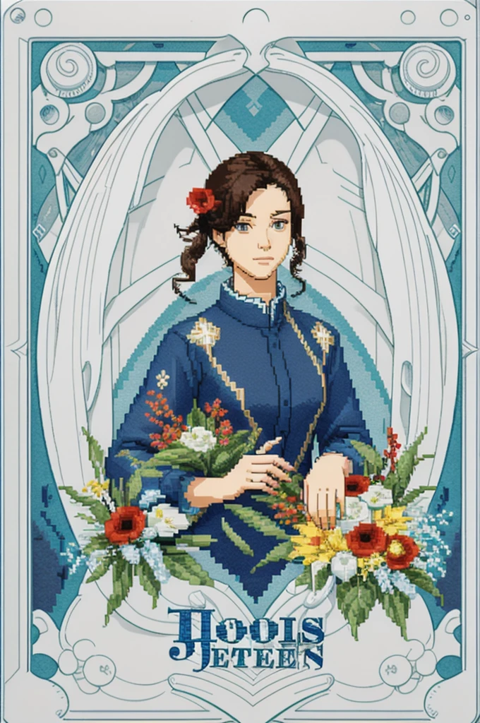 cross stitch pattern, pixelart