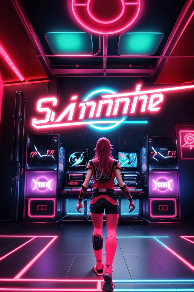 This is a gaming logo that features the name " Your name " in a futuristic font and a neon Red color. and Boy Anime avtar, The logo also has a stylized controller icon and a YouTube play button in the background. The logo is designed to be attractive and eye-catching, and to appeal to gaming enthusiasts and YouTube viewers. I hope you like it.
