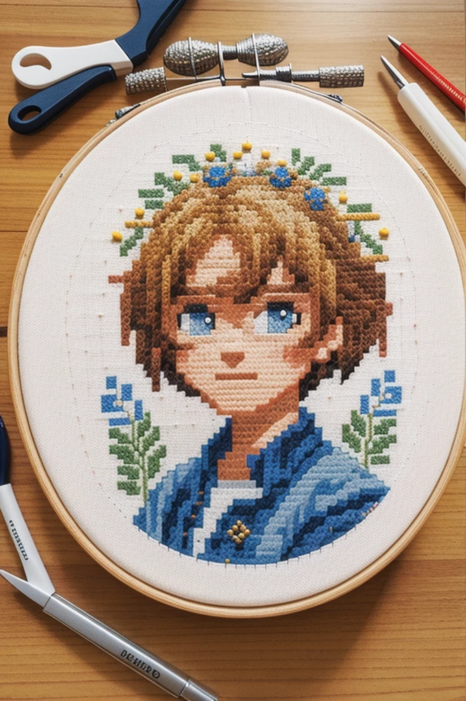 cross stitch pattern, pixelart
