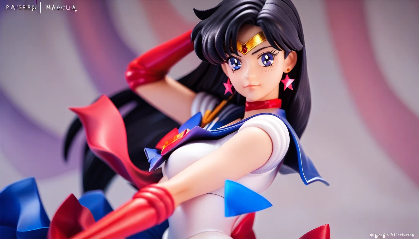 (masterpiece, best quality), Sailor mars, Sailor mars clothes, Sailor mars hairstyle, pinup pose, cute