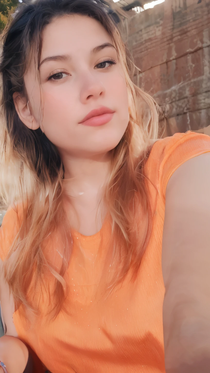 in the river