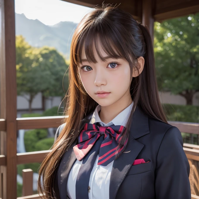 Ulzzang-6500-v1.1, (RAW Photos:1.2), (Realistic:1.4), Beautiful detailed girl, Very detailed eyes and face, Beautiful fine details, Ridiculous, incredibly Ridiculous, Large file size, Very detailed, High resolution, Very detailed, Highest quality, masterpiece, Kemomimi, ((Japanese high school girls uniform)), figure, Very detailed, CG, Unified, 8k wallpaper, wonderful, Fine details, masterpiece, Highest quality, Very detailed CG uniform 8k wallpaper, Light on the face, Cinema Lighting, One girl, 16 years old, ((No pants))