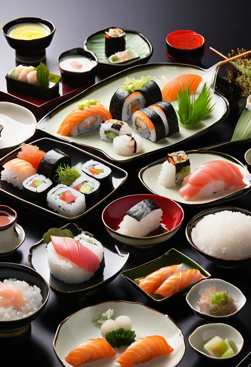 Very high class、Fresh、The rice is also delicious.、Seems to be Japan、Sushi set meal