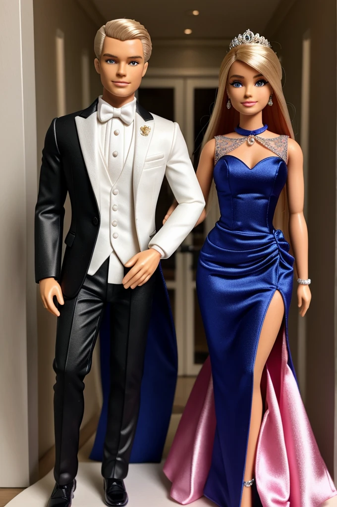 Ken and Barbie whole body image formal attire