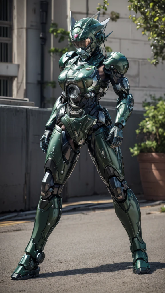 Textured skin, Super detailed, Attention to detail, high quality, 最high quality, High resolution, 1080P, hard disk, beautiful,(War Machine),beautiful cyborg middle aged woman,Mecha Cyborg Girl,(Dark green armor)((Major damage)),Woman with a mechanical body、She is wearing a futuristic combat weapon mecha,Full Body Shot、Full Face Helmets(Only the eyes are visible)(Painful expression)、The damage was enormous、A lot of sweat on the face、cute、gas mask、Lying on the ground、(fall to the ground on your back)Smoke from the mouth、is visible、Full of body slander.、My whole body was injured.、Smoke comes from the whole body