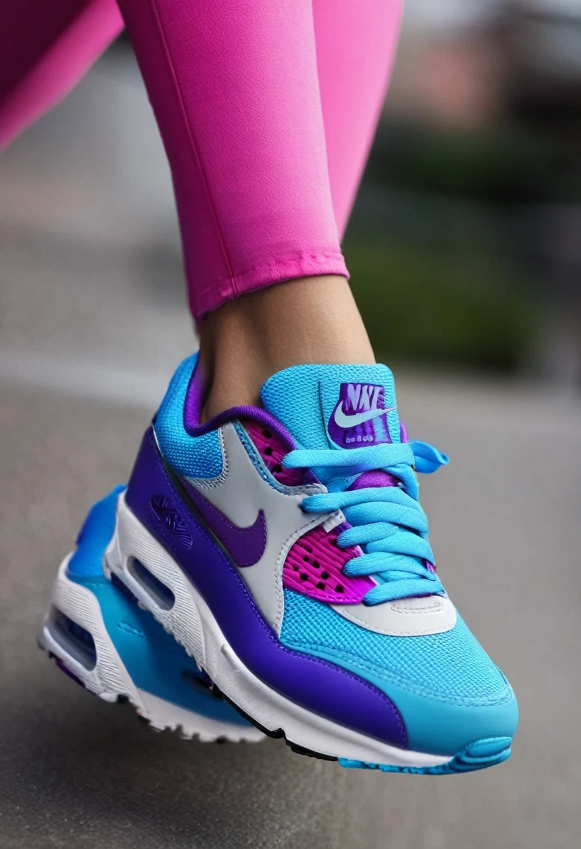 Brightly colored、Includes blue and purple、NIKE AIR MAX