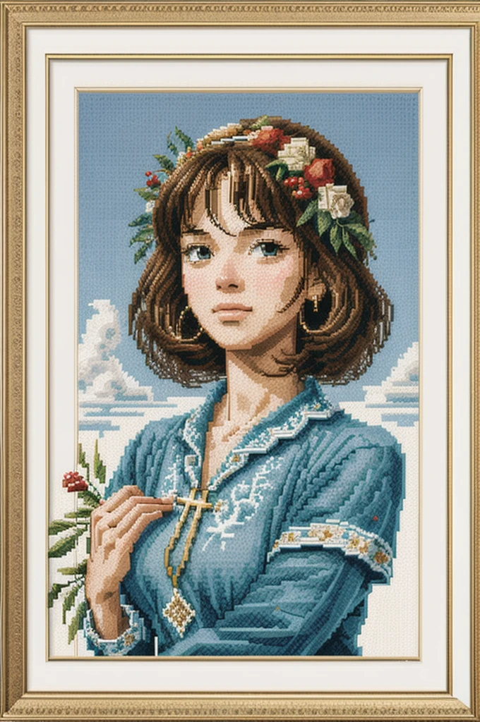 cross stitch pattern, pixelart
