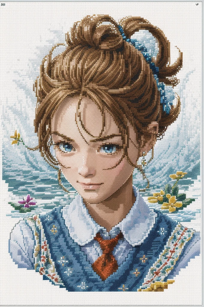 cross stitch pattern, pixelart
