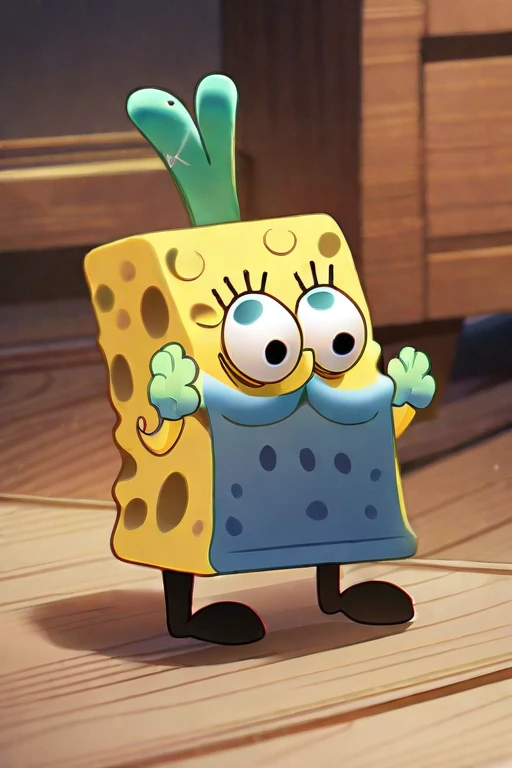 ((Best quality)), ((masterpiece)), (detailed), Cute spongebob