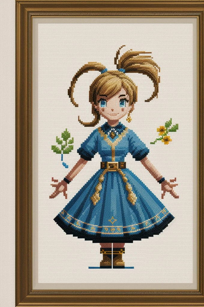cross stitch pattern, pixelart