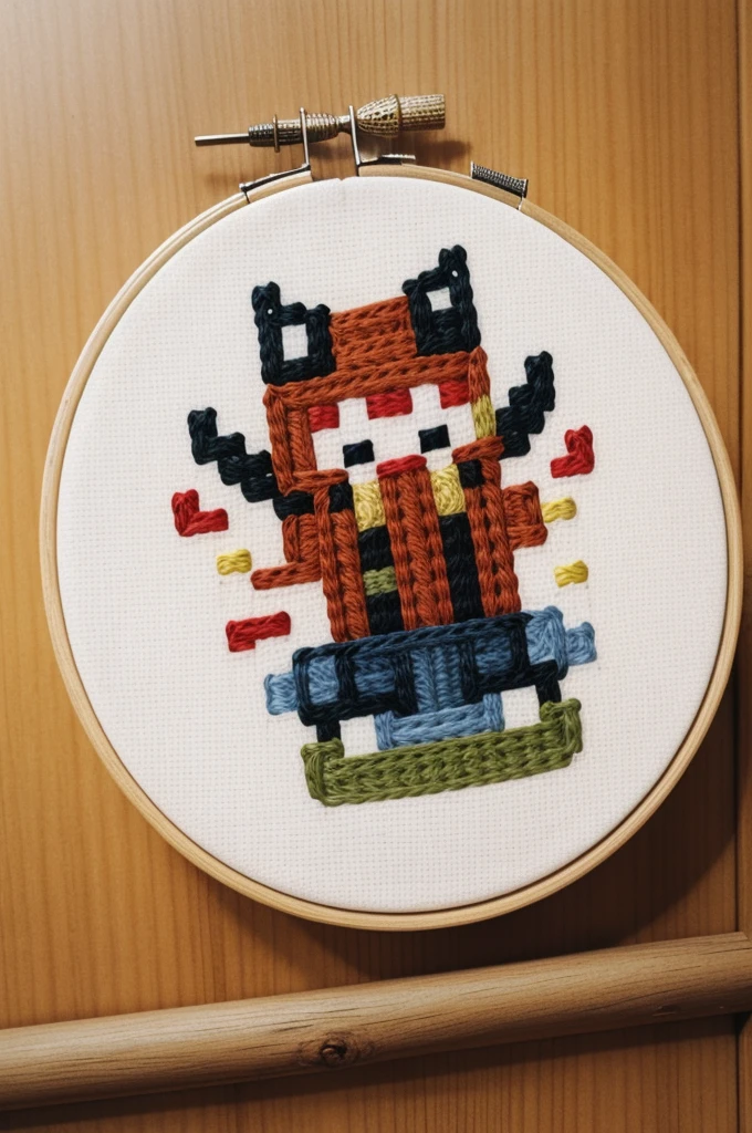 cross stitch pattern, pixelart
