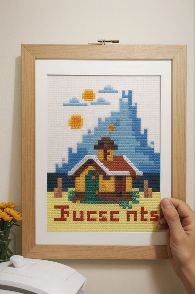 cross stitch pattern, pixelart