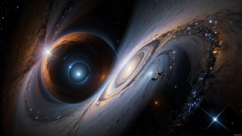 ((Best Quality)), (Masterpiece)), (Details: 1.4), 3D, Absurd Resolution, High Resolution, (Masterpiece: 1.4), Ultra Detailed, Ultimate Black hole in the sky with a lot of star